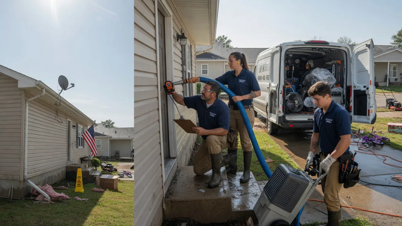 Ceiling Water Damage Restoration in Walker, KS near me